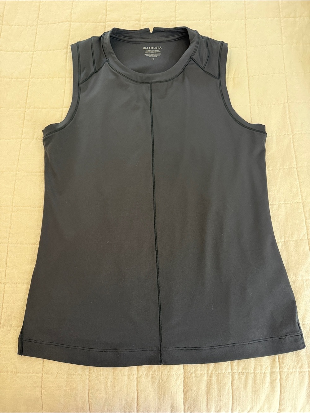 Athleta Black Sleeveless Performance Tank Top